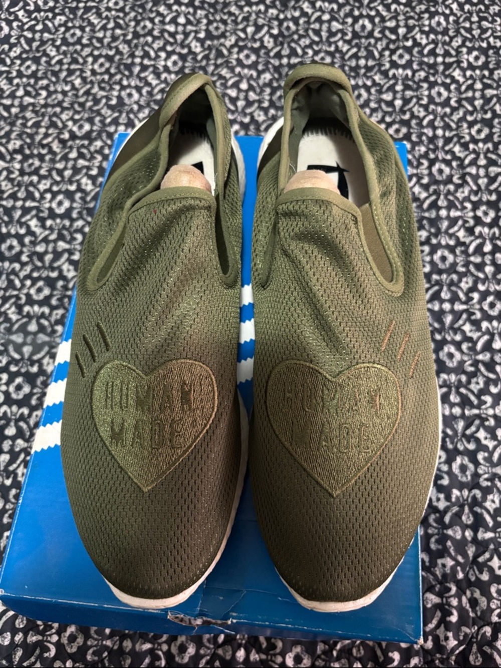 RARE! Human made x adidas pure slip on wild line